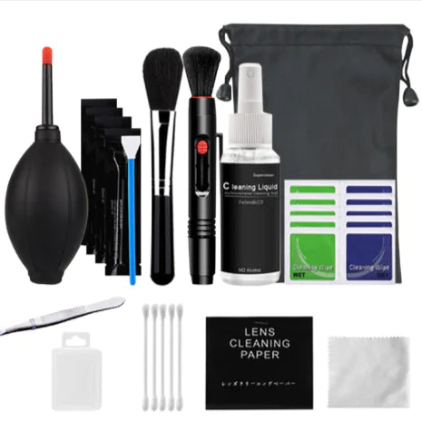 12-Piece DSLR Camera Cleaning Kit with Lens Pen & Accessories